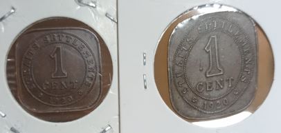 1920-Straits-Settlement-1-Cent;-How-Is-This-Peculiar-Shape-Possible?